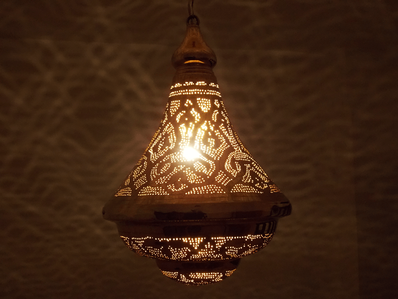 Moroccan Brass Lantern Lamp Shades